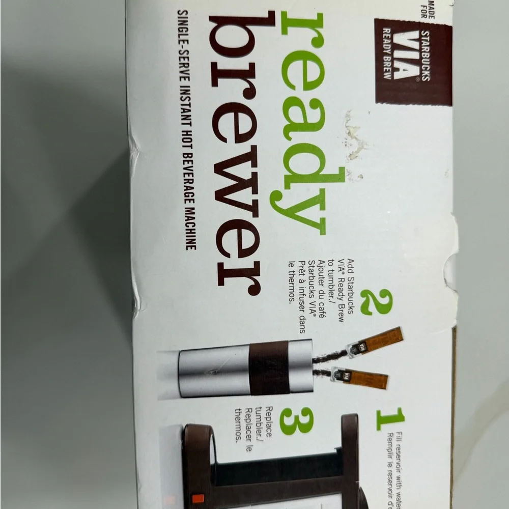 Starbucks Via Ready Brewer With Stainless Travel Mug NIB GREAT GIFT !!